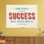 Typografisch Motivatie Poster Canvas Afdruk (Insitu (Woonkamer))