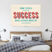Typografisch Motivatie Poster Canvas Afdruk (Insitu (Slaapkamer))