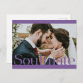 Typografisch ontwerp van het Soulmate Lijst Briefkaart (Voorkant / Achterkant)