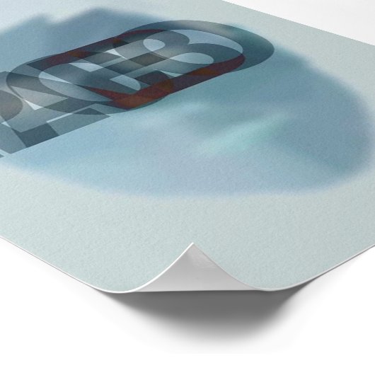 Typografisch Poster - Placebo (Hoek)