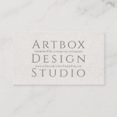 typografisch rijstpapier | Naturel Visitekaartje (Achterkant)