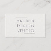 typografisch rijstpapier | Wit Visitekaartje (Voorkant)