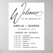 Typografisch script Natuurhandschrift Poster (Voorkant)