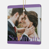 Typografisch Soulmate & LOVE Lijst Design Ornament (Links)