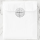 TYPOGRAFISCH WIT HOUT RONDE STICKER (Tas)