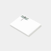  Typografische Antiek Dragonfly Retro Render Post-it® Notes (Schuin)