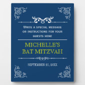  Typografische Bar/bat Mitzvah Plaque Fotoplaat (Voorkant)