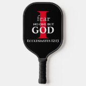 Typografische Bijbelversie ● Ik vrees niemand maar Pickleball Paddle (Achterkant)