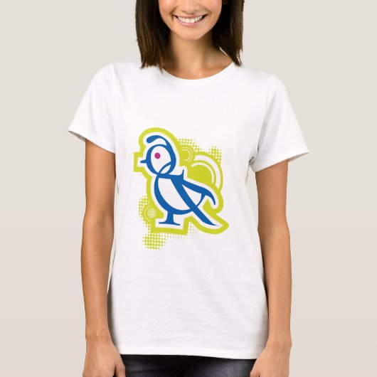Typografische Bird T-shirt (Voorkant)