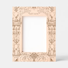 Typografische boog aan de rand 5x7 gegraveerde lijstjes