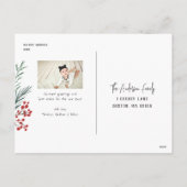 Typografische Botanicals 3 Foto Joyful Feestdagenkaart (Achterkant)