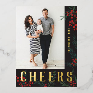 Typografische chemicaliën Fotochemische stoffen Folie Feestdagen Briefkaart