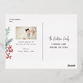 Typografische chemicaliën Fotochemische stoffen Folie Feestdagen Briefkaart (Achterkant)