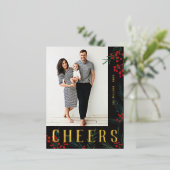 Typografische chemicaliën Fotochemische stoffen Folie Feestdagen Briefkaart (Staand Voorkant)