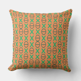 Typografische code Patroon Groen 2 in 1 Kussen