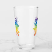 Typografische Dance Glas (Links)