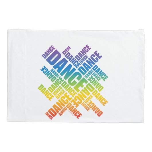 Typografische Dance Kussensloop (Achterkant)