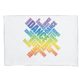 Typografische Dance Kussensloop (Voorkant)