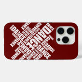 Typografische Dans (noodlijdend) iPhone 5 hoesje (Achterkant (horizontaal))