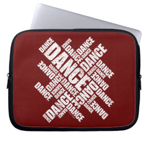 Typografische Dans (noodsituatie) Laptop Sleeve