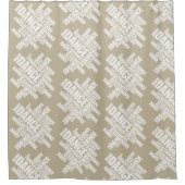 Typografische Dans (noodsituatie) Shower Curtain Douchegordijn (Voorkant)