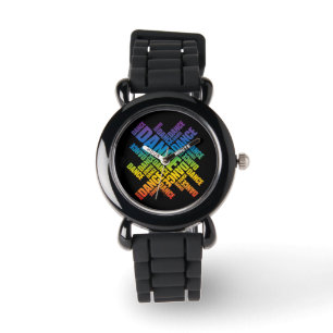 Typografische Dans (Spectrum) Horloge