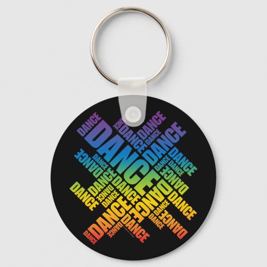 Typografische Dans (Spectrum) Sleutelhanger (Voorkant)