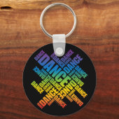 Typografische Dans (Spectrum) Sleutelhanger (Voorkant)