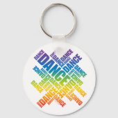 Typografische Dans (Spectrum) Sleutelhanger (Voorkant)