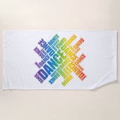 Typografische Dans (Spectrum) Strandlaken (Voorkant)