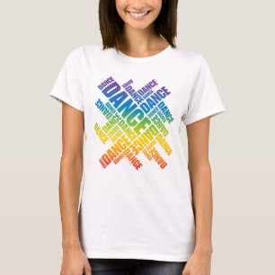 Typografische Dans (Spectrum) T-shirt