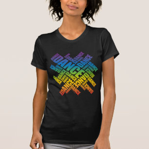 Typografische Dans (Spectrum) T-shirt