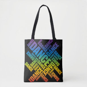 Typografische Dans (Spectrum) Tote Bag
