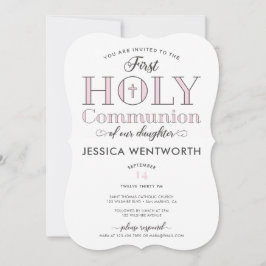 Typografische First Heilige Communistische Dochter Kaart