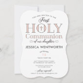 Typografische First Heilige Communistische Dochter Kaart (Voorkant)