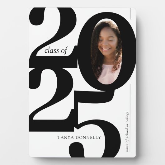 Typografische foto Afstuderen 2025 Fotoplaat (voorkant)