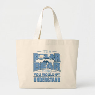 Typografische gag voor pografische Beer Ding Envir Grote Tote Bag