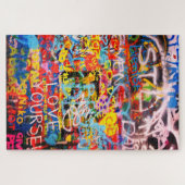 Typografische Graffiti Street Art Legpuzzel (Horizontaal)