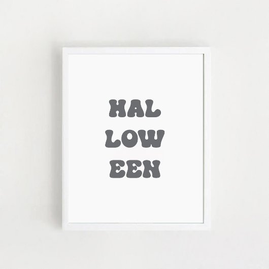 Typografische Halloween-poster Poster