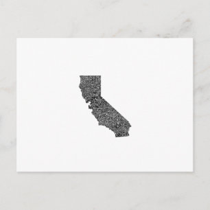 Typografische kaart van Californië