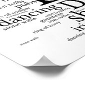 Typografische kaart voor Ierland Art Poster (Hoek)