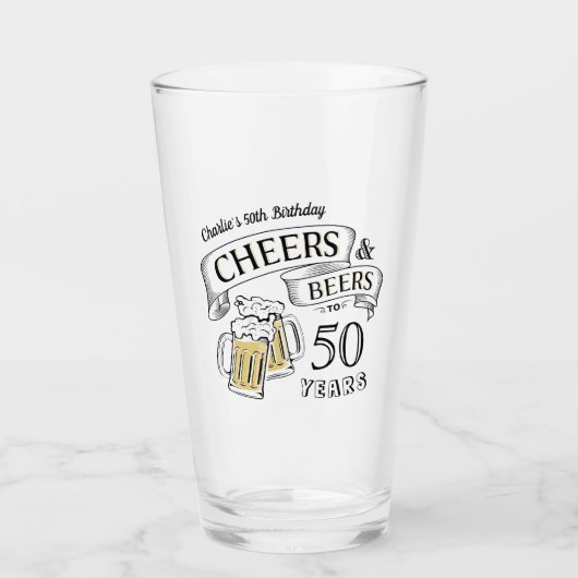 Typografische kaas en bier van elke leeftijd glas (Voorkant)