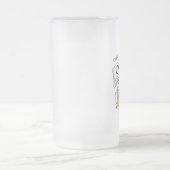 Typografische kaas en bier van elke leeftijd matglas bierpul (Center)