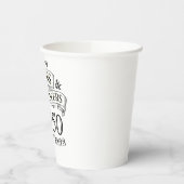 Typografische kaas en bier van elke leeftijd papieren bekers (Links)