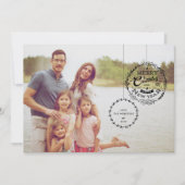 Typografische kerstversiering 2 feestdagenkaart (Voorkant)