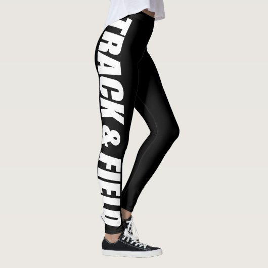 Typografische Leggings voor spoor- en veldomloop (Rechts)