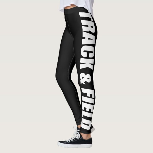 Typografische Leggings voor spoor- en veldomloop (Links)
