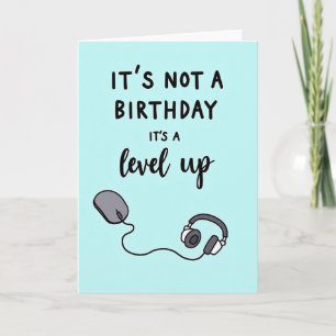 Typografische Level Up Kaart