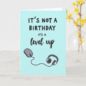 Typografische Level Up Kaart (Gele Bloem)