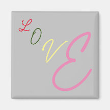 Typografische liefdesmagneet